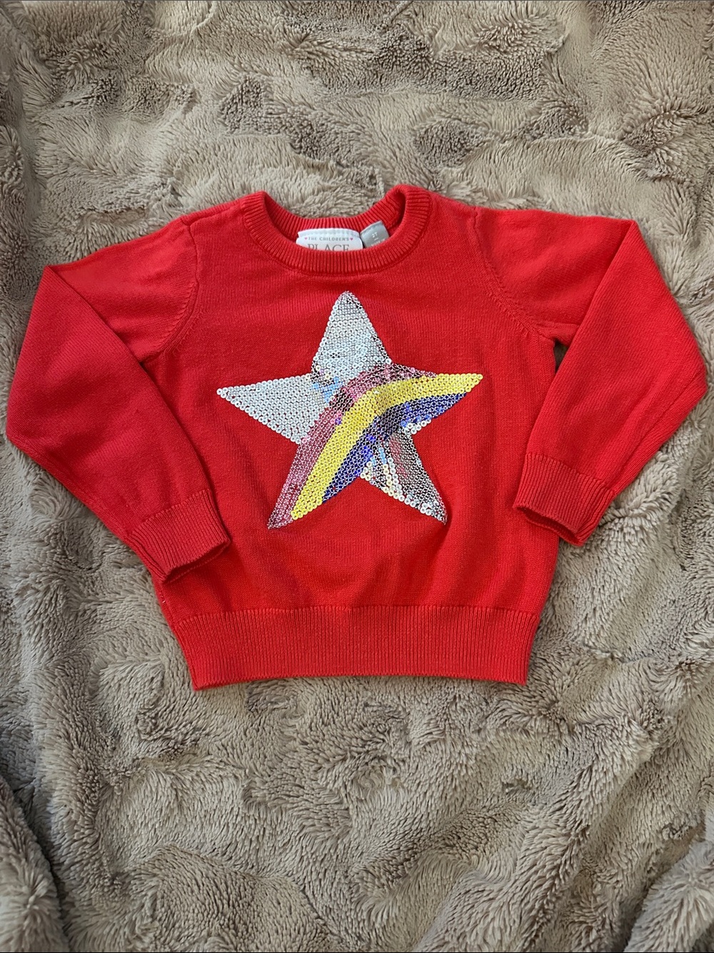 Children’s place Sequin Star Sweater, 2T